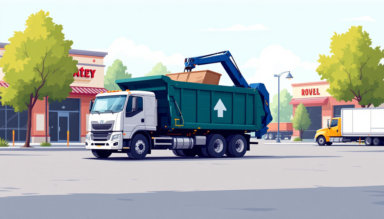 Commercial waste hauling in Wyoming: front-load, roll-off, transfer station, route density, M&A activity