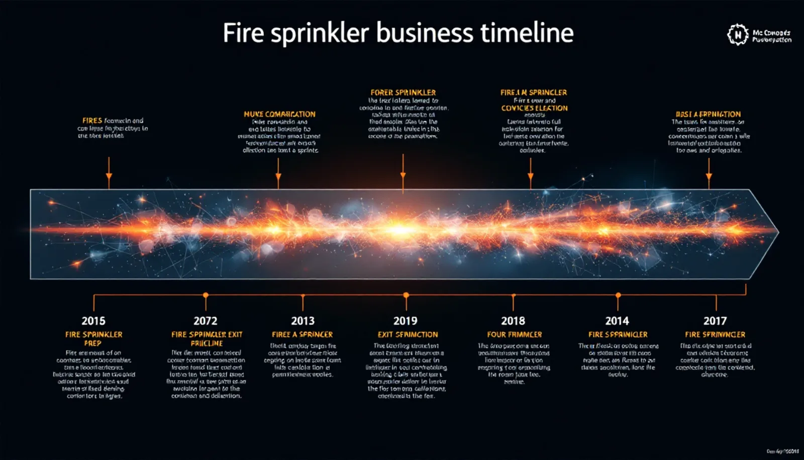 36-month fire sprinkler or fire protection business exit preparation timeline: cleanup phase, KPI infrastructure and general manager hire, sell-side quality of earnings, and go-to-market with M&A advisor