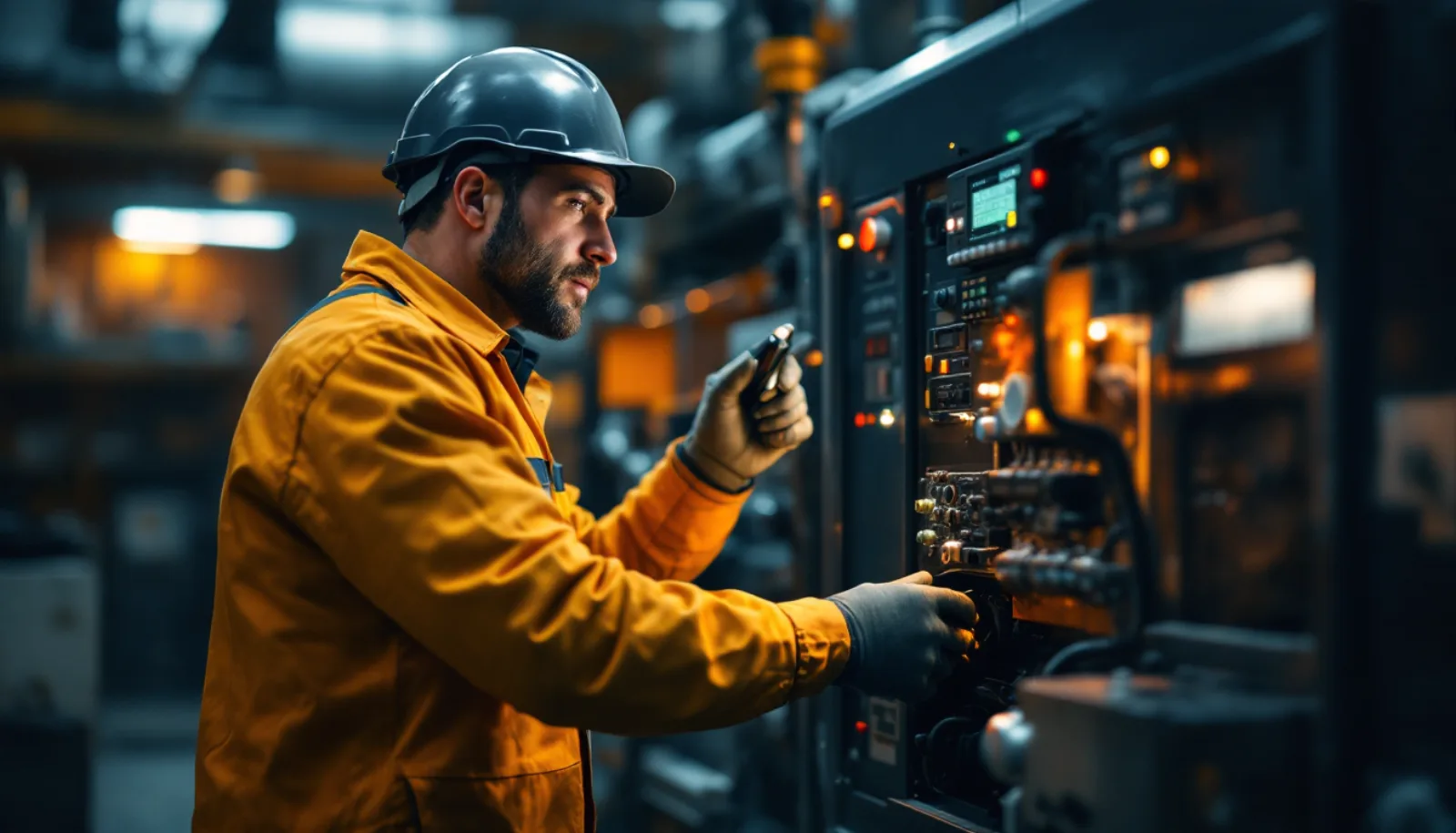 Generator service van with diagnostic equipment