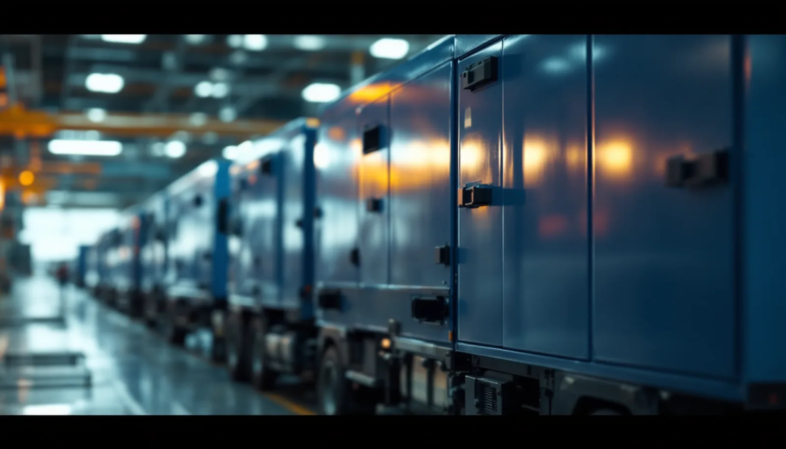 Generator service truck fleet and load-bank equipment