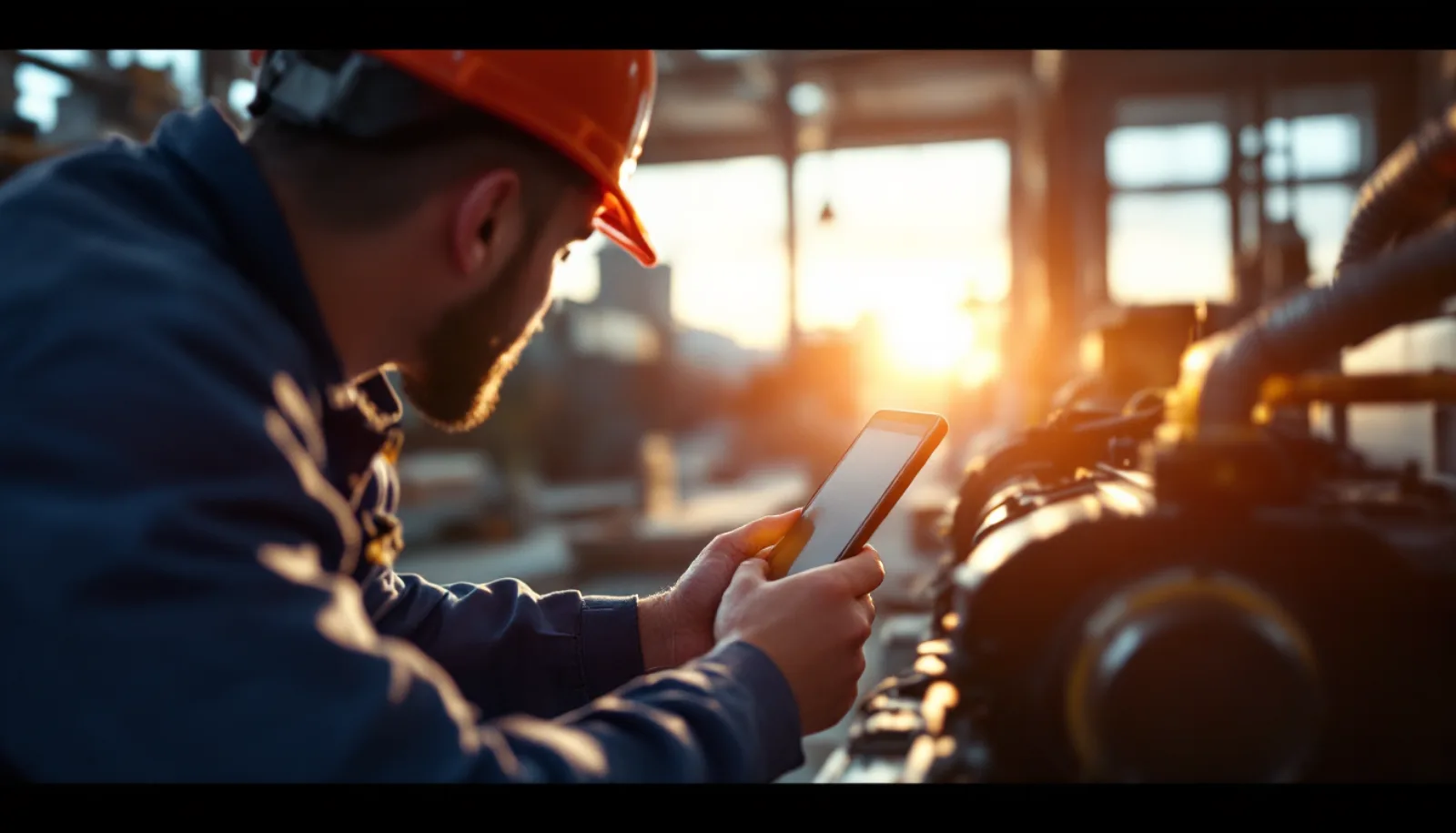 Generator service technician on residential standby install