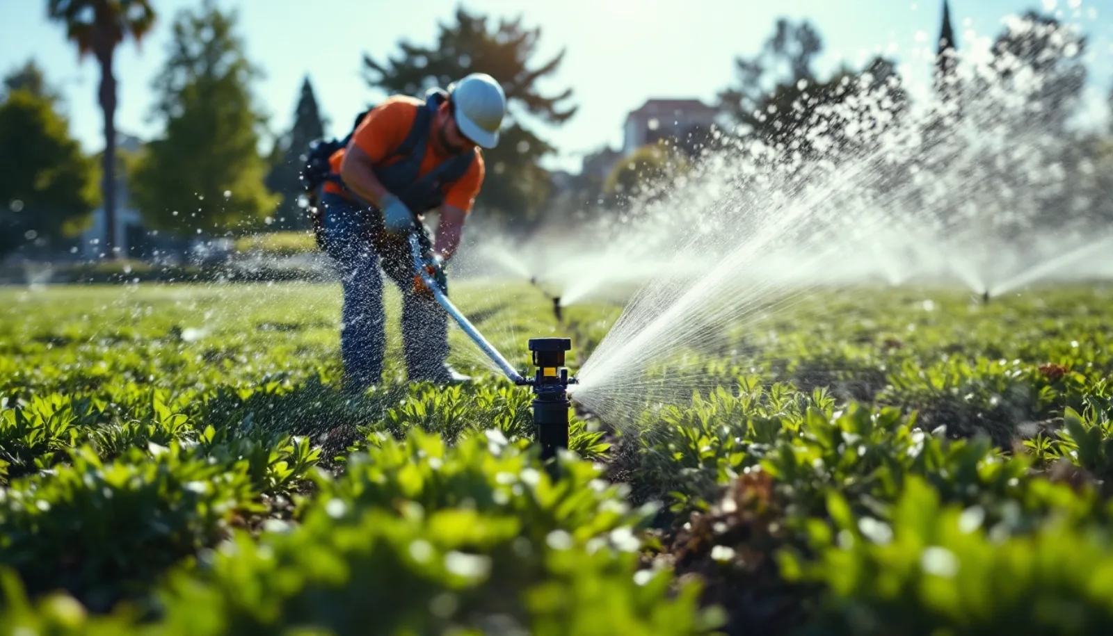Commercial irrigation controller panel and smart-controller installation