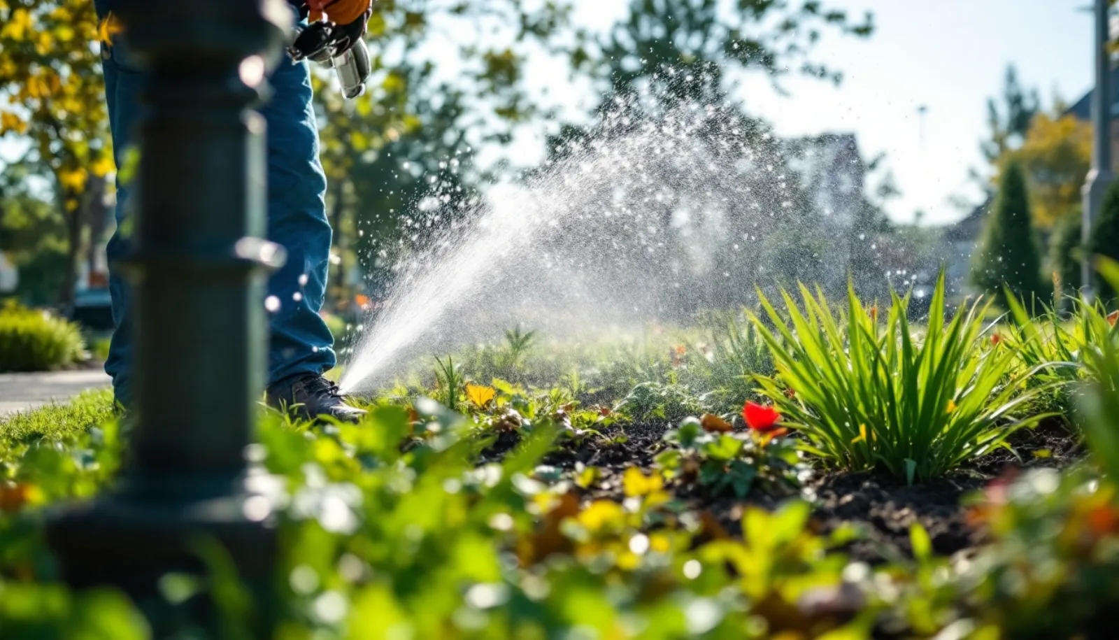 Irrigation service truck and drip-line installation