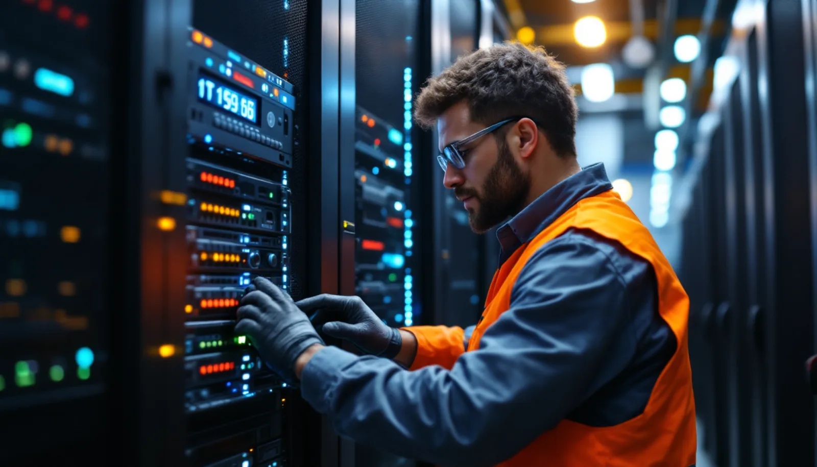 MSP network operations center technicians monitoring client environments