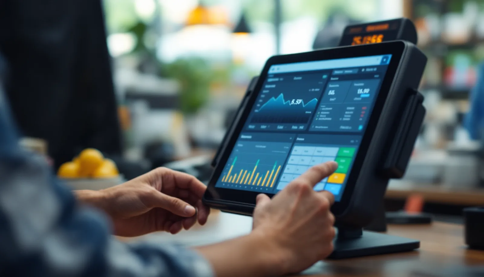 POS system in restaurant