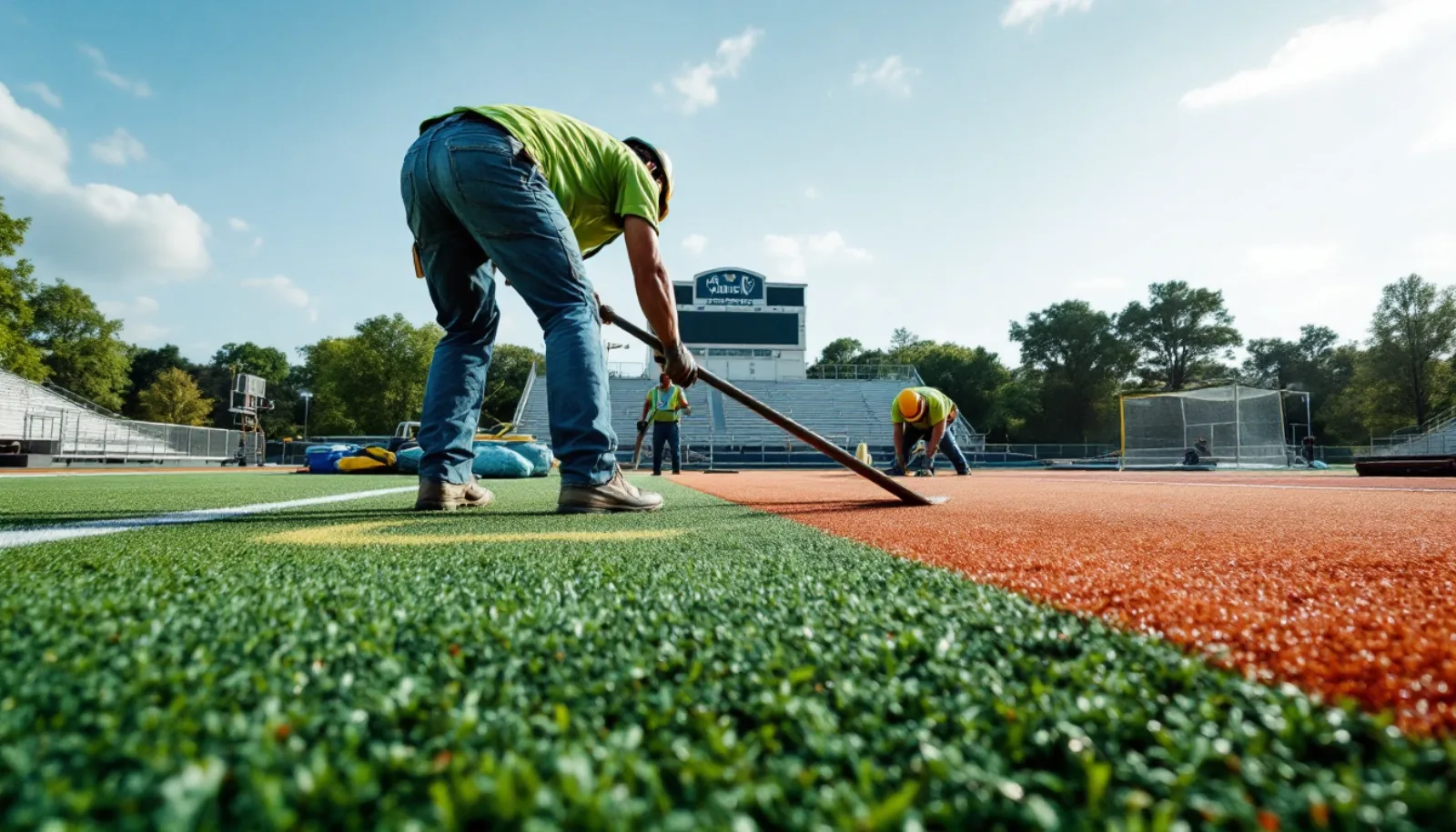 Running track resurfacing project