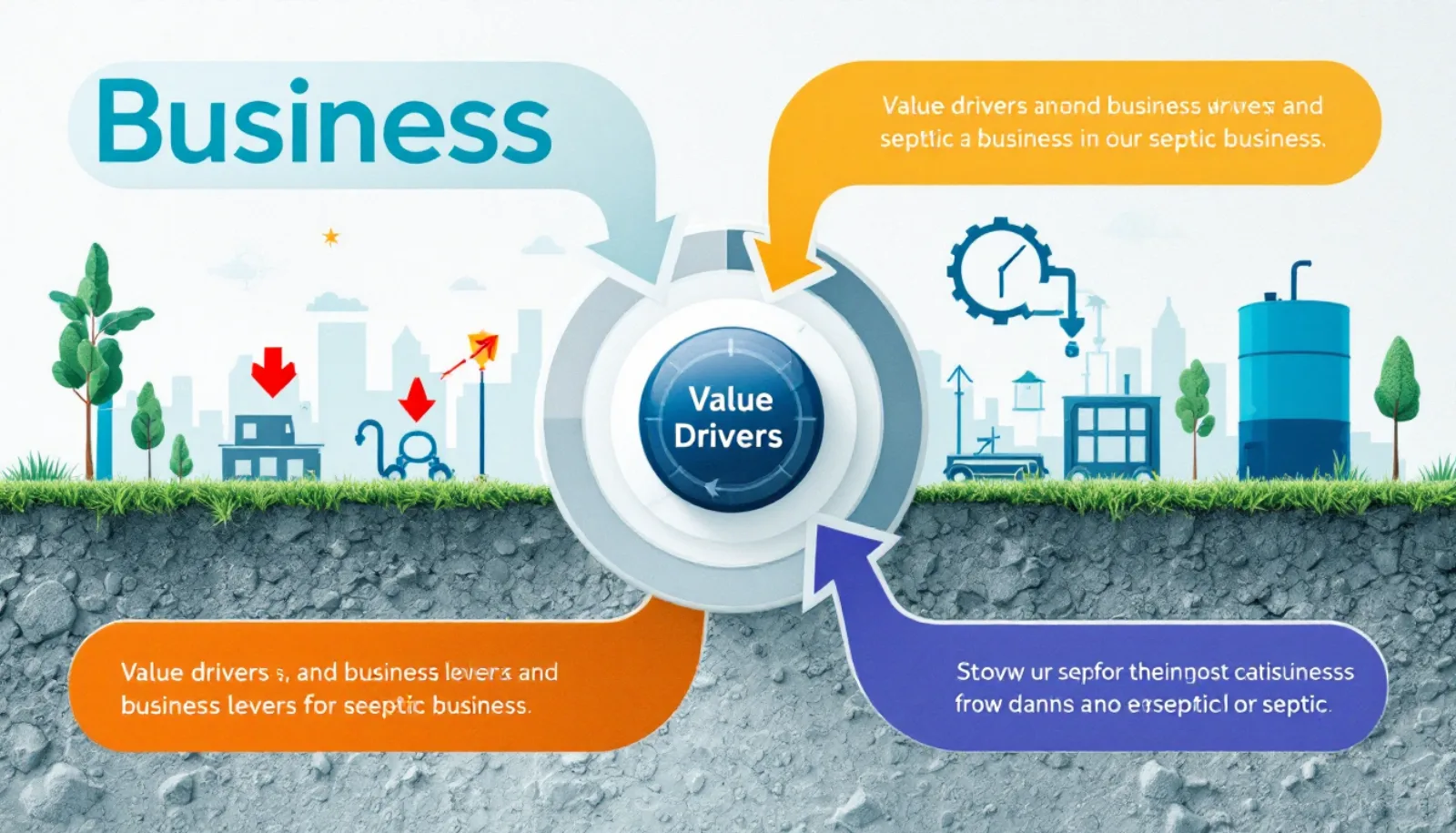 12 value levers that maximize septic service business valuation before private equity sale: recurring revenue, GM hire, modern tech stack, pricing discipline, customer concentration