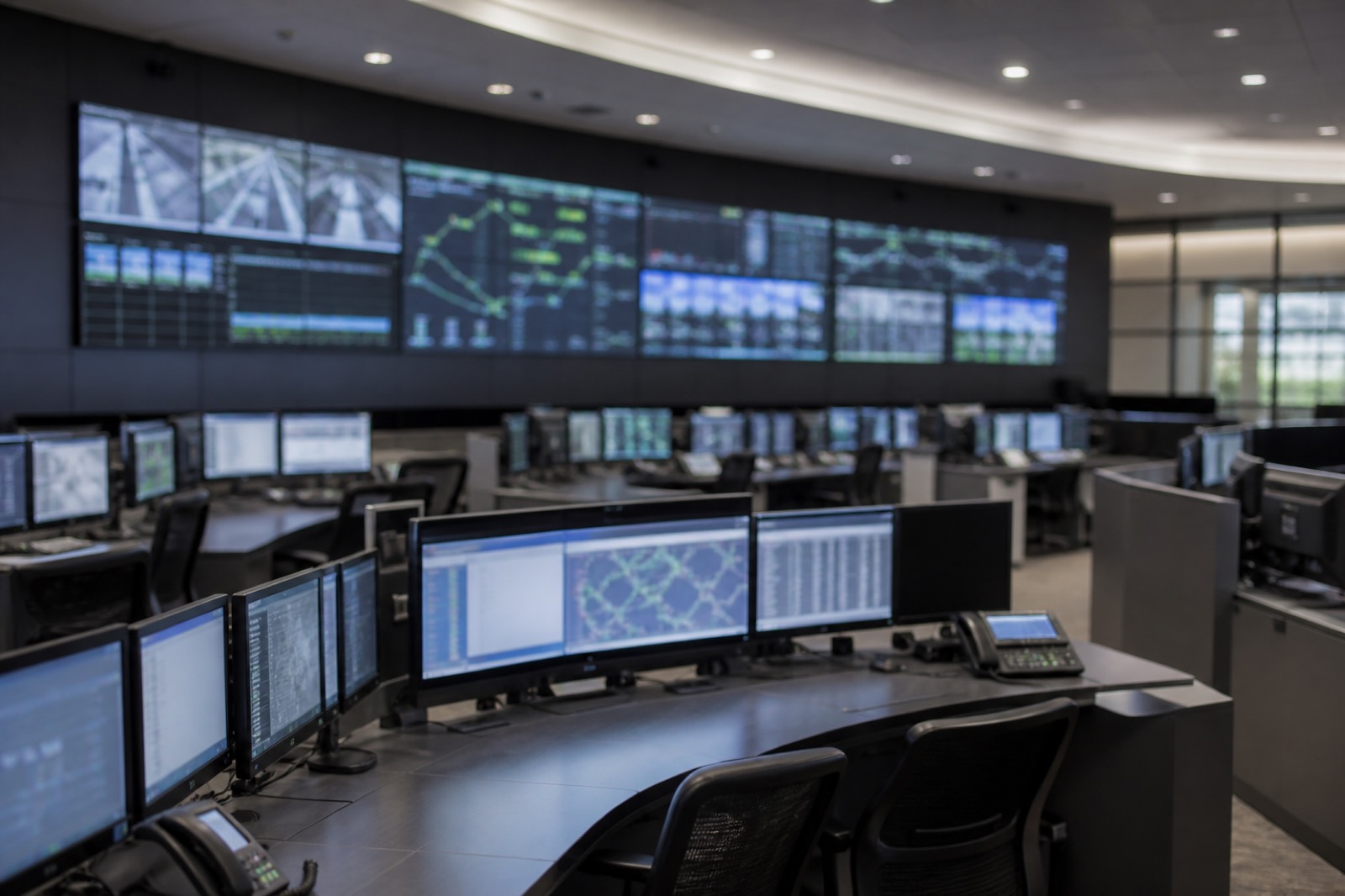 Monitoring station with consoles, the accounts bought in alarm company acquisitions