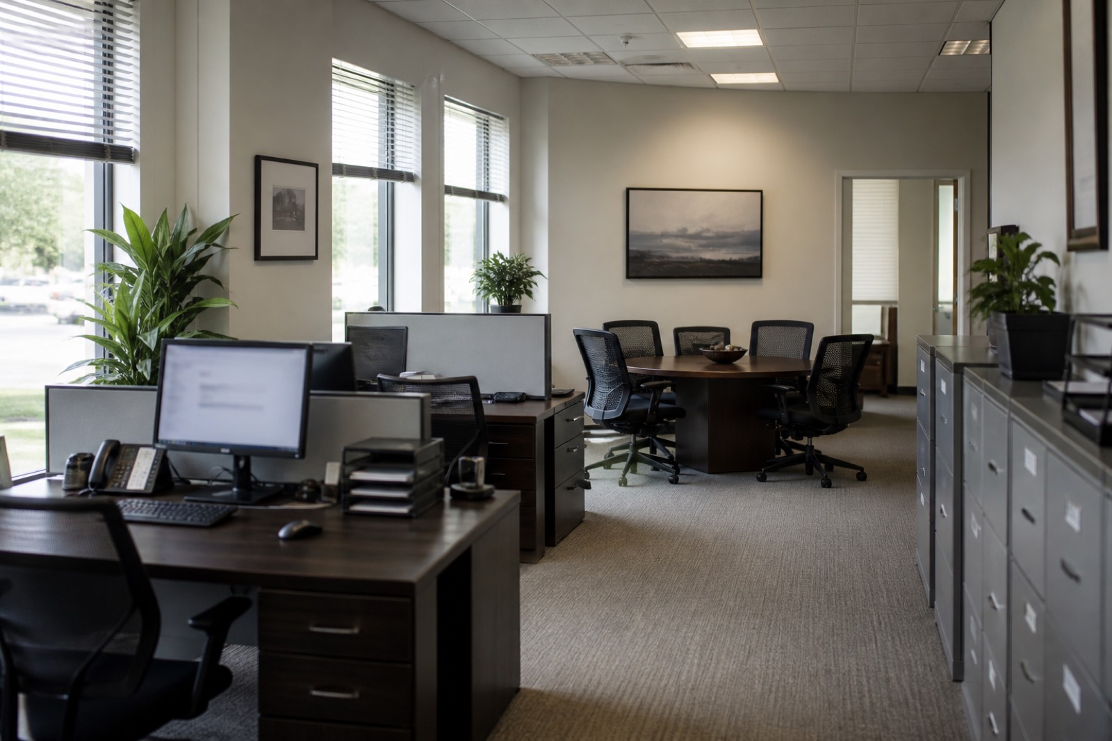 Brokerage office preparing for an insurance broker sale in Australia