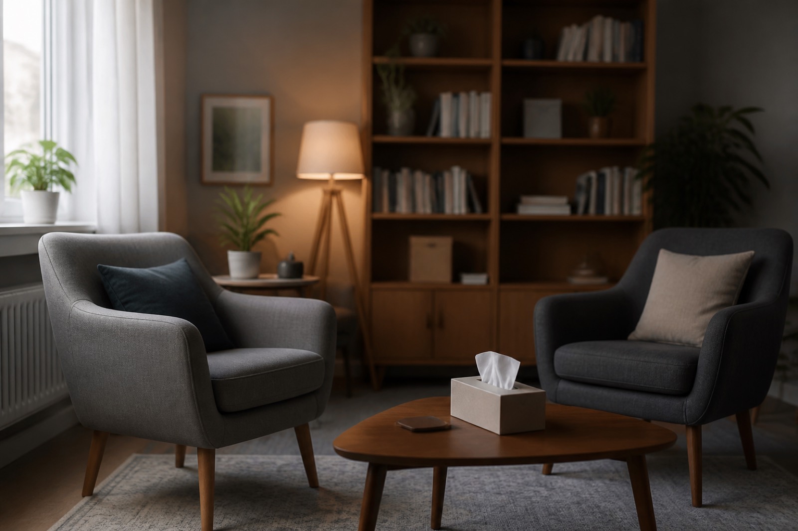 Calm therapy office, the kind of practice a behavioral health M&A advisor represents