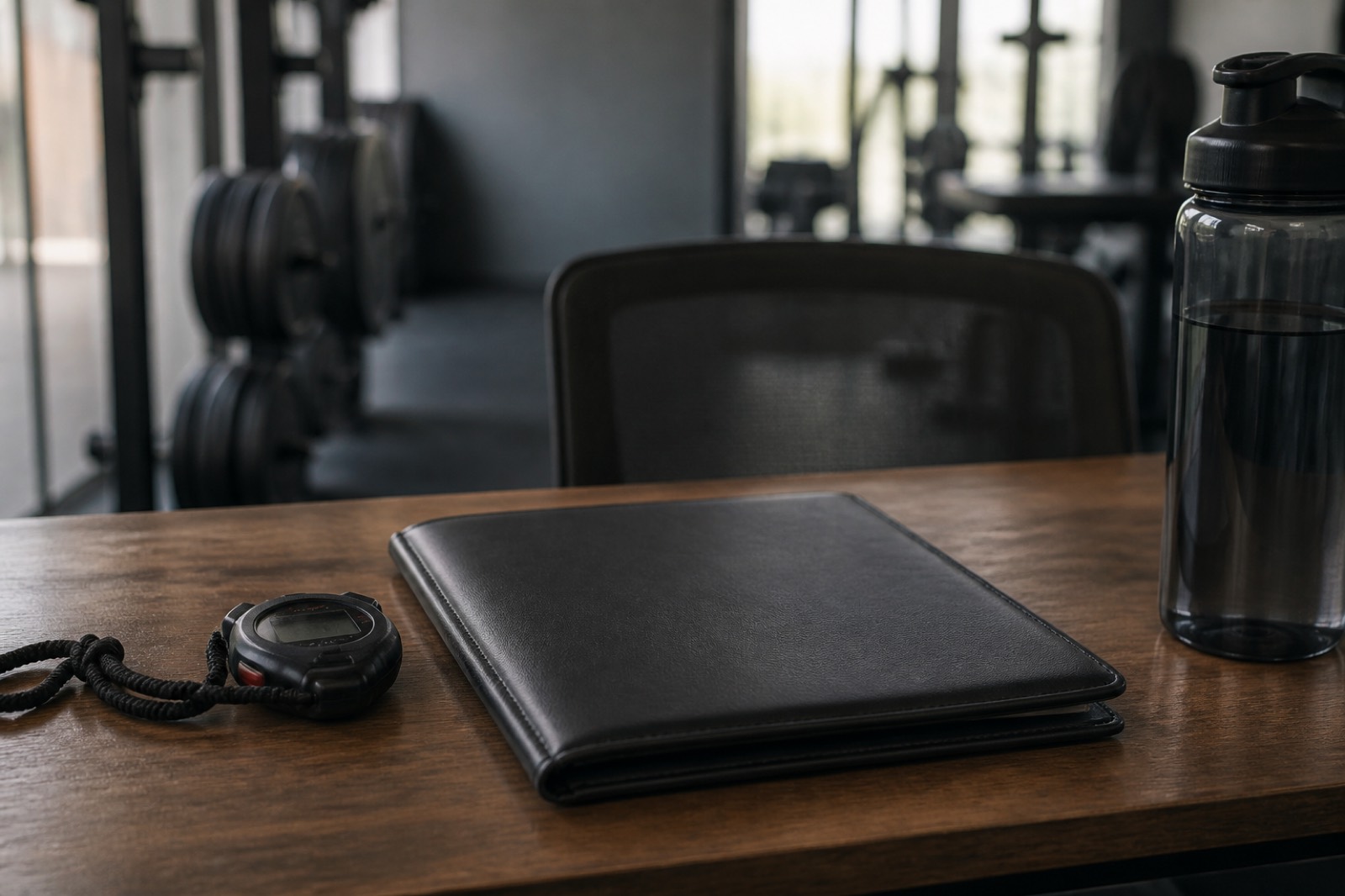 Listing folder in a gym office when comparing boutique fitness broker firms