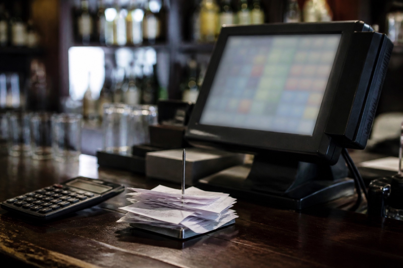 Receipts and register checked in due diligence before you buy a restaurant