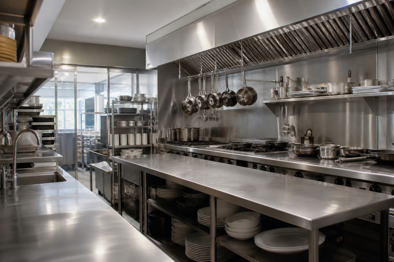 Restaurant kitchen line, part of what you get when you buy a restaurant