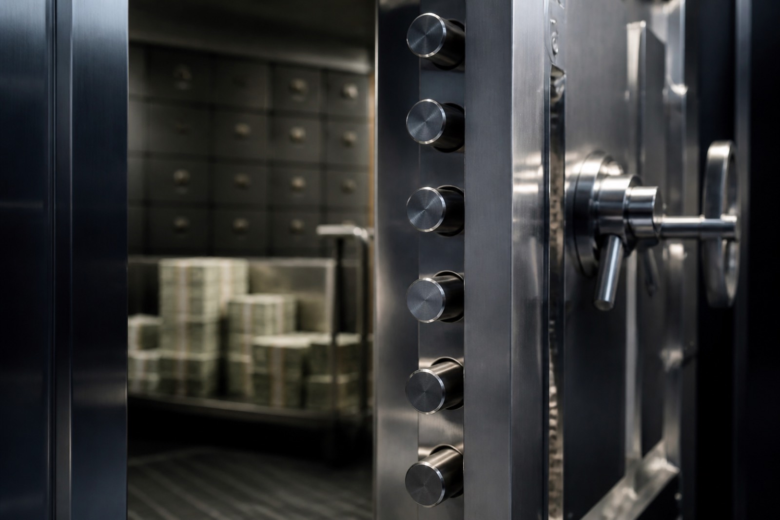 Bank vault illustrating why record dry powder private equity levels matter