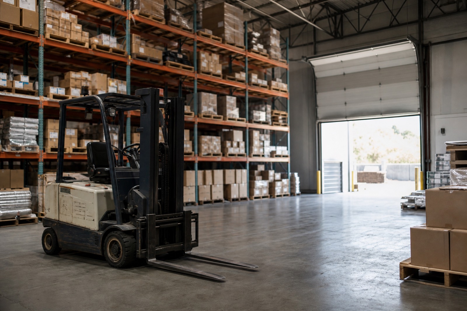 Distribution warehouse used in a worked EV to equity value bridge example