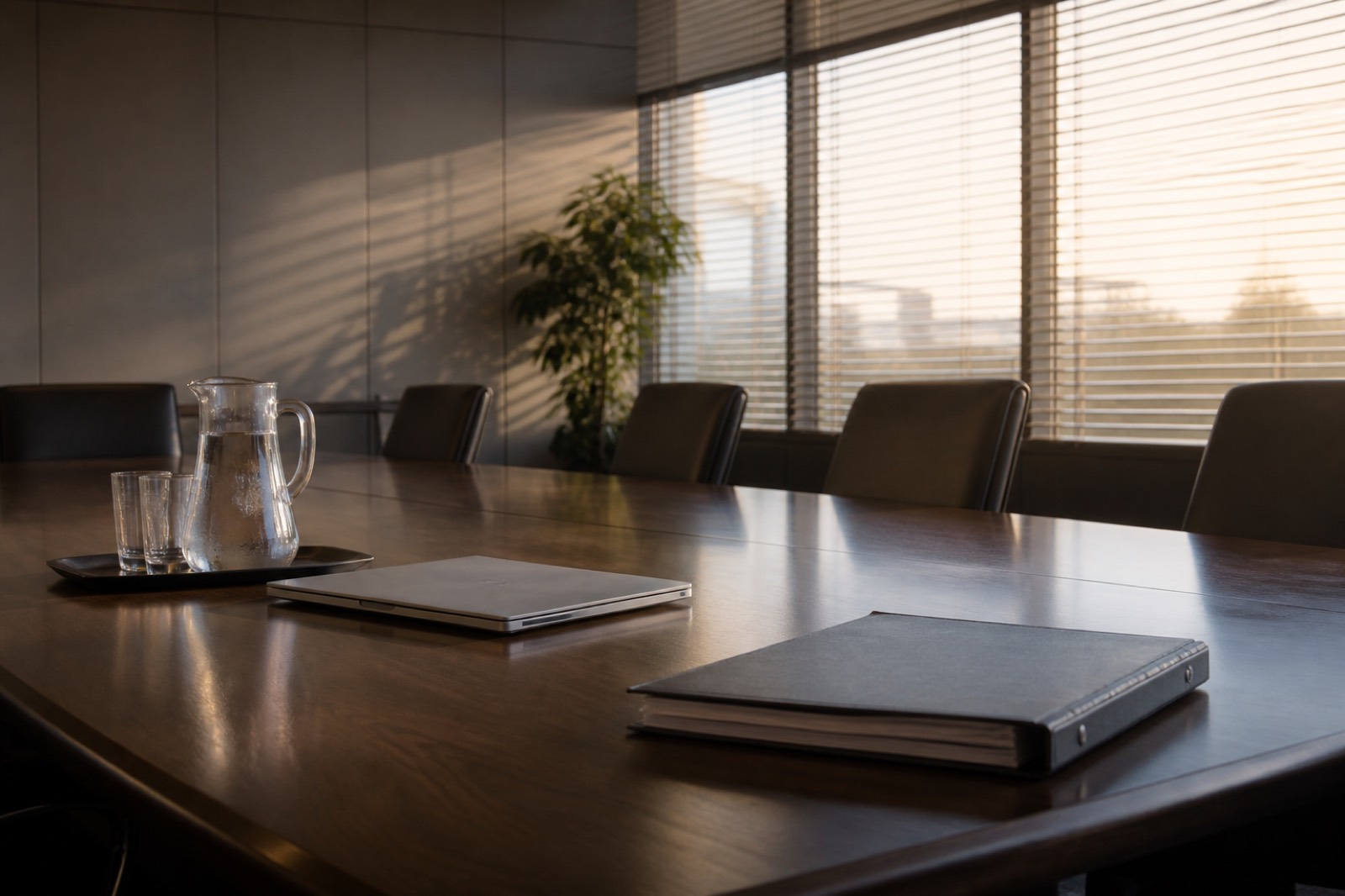 Conference room for the sell-side process run by home health acquisition advisors
