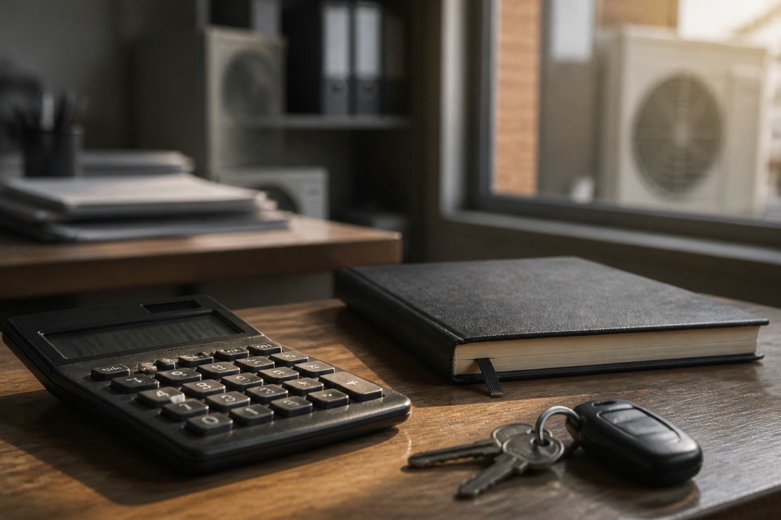 Owner desk comparing HVAC net worth with what the business sells for