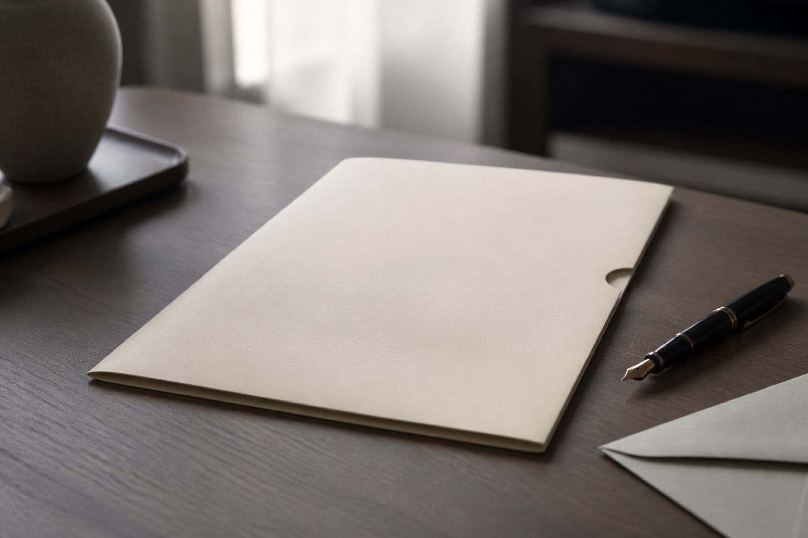 Letter folder on a desk explaining what an IOI in M&A is