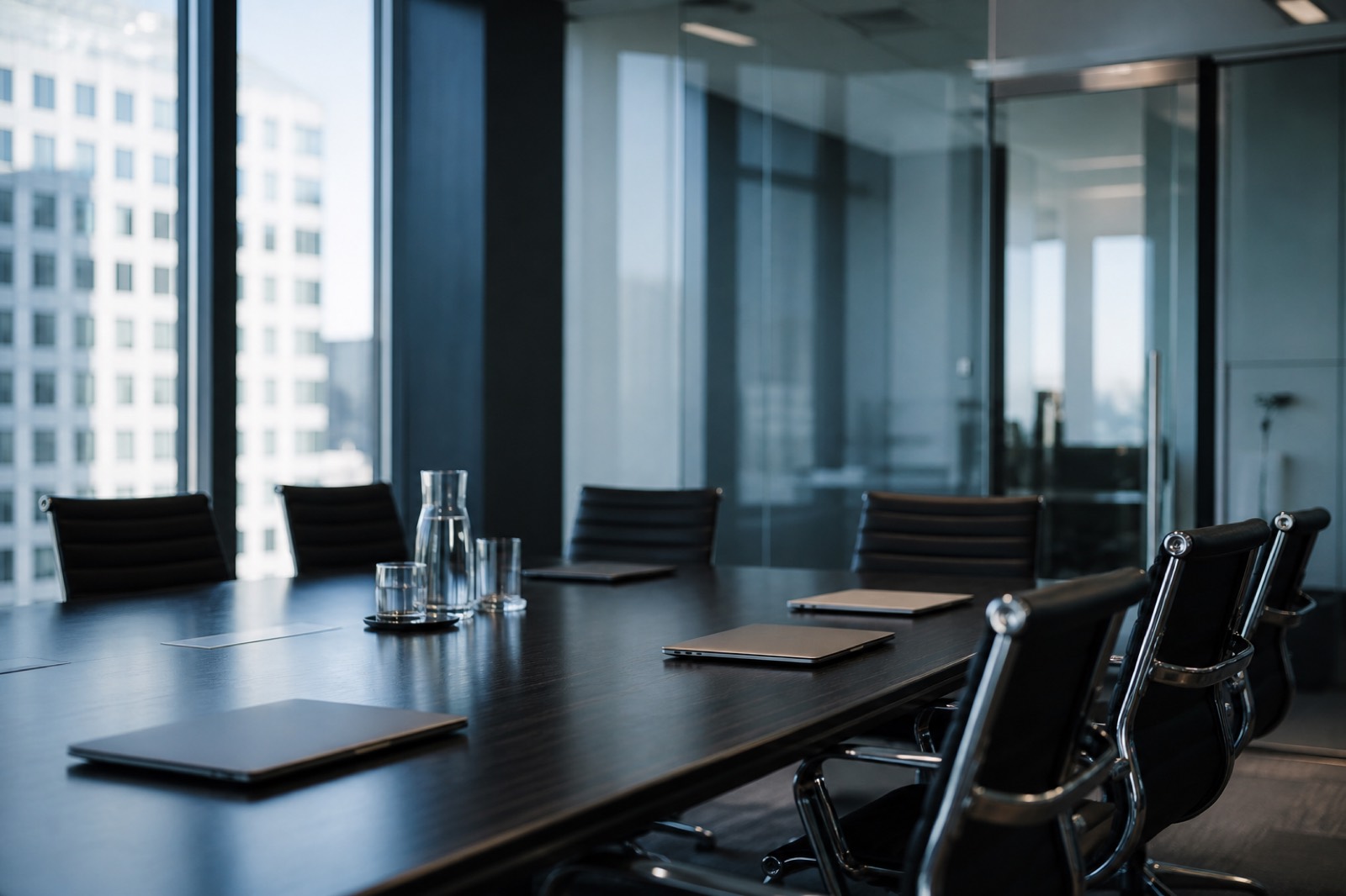 Private equity conference room where sponsor equity terms are discussed