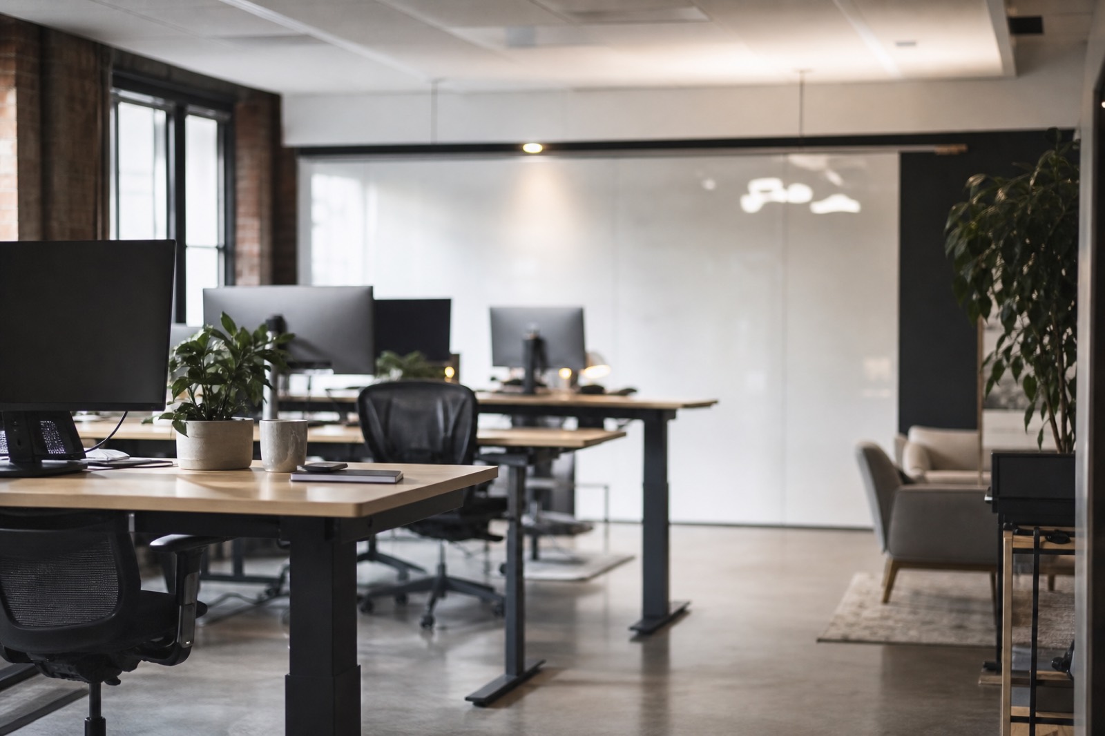 Marketing agency office where a marketing services M&A advisor reviews value drivers