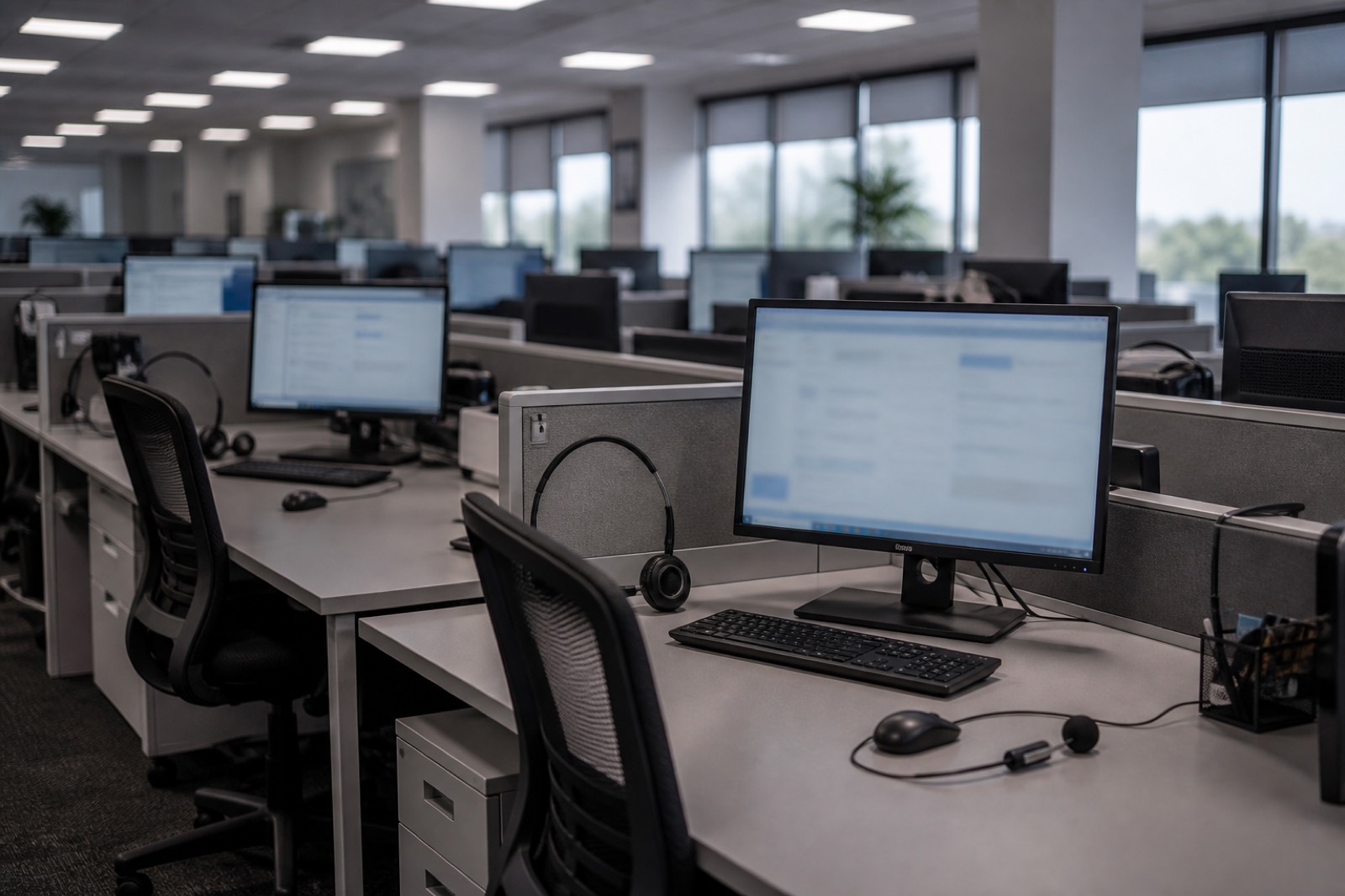 Workstations in a medical billing company for sale to RCM buyers