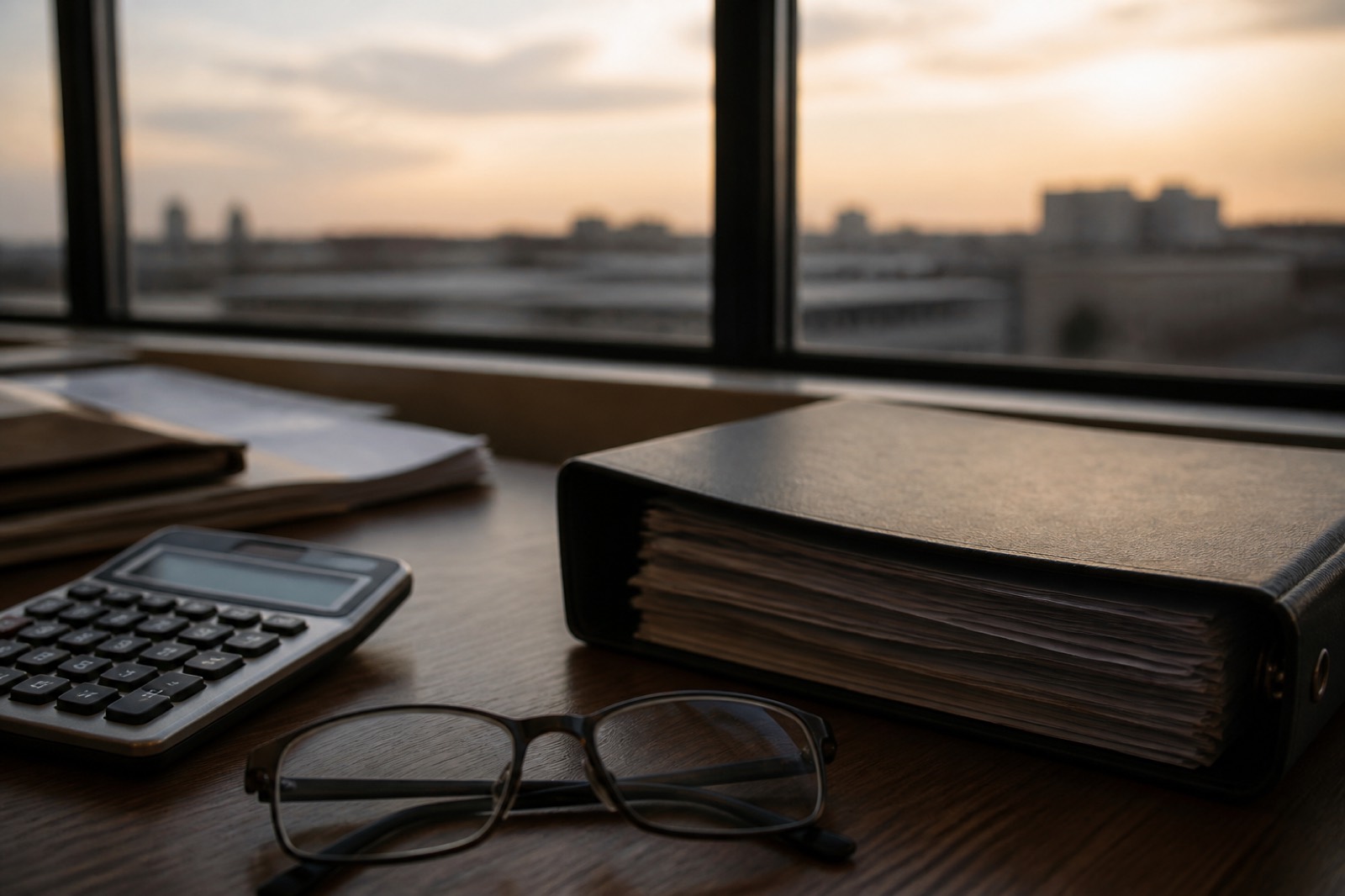 Tax planning desk for owners who sell a business in NY