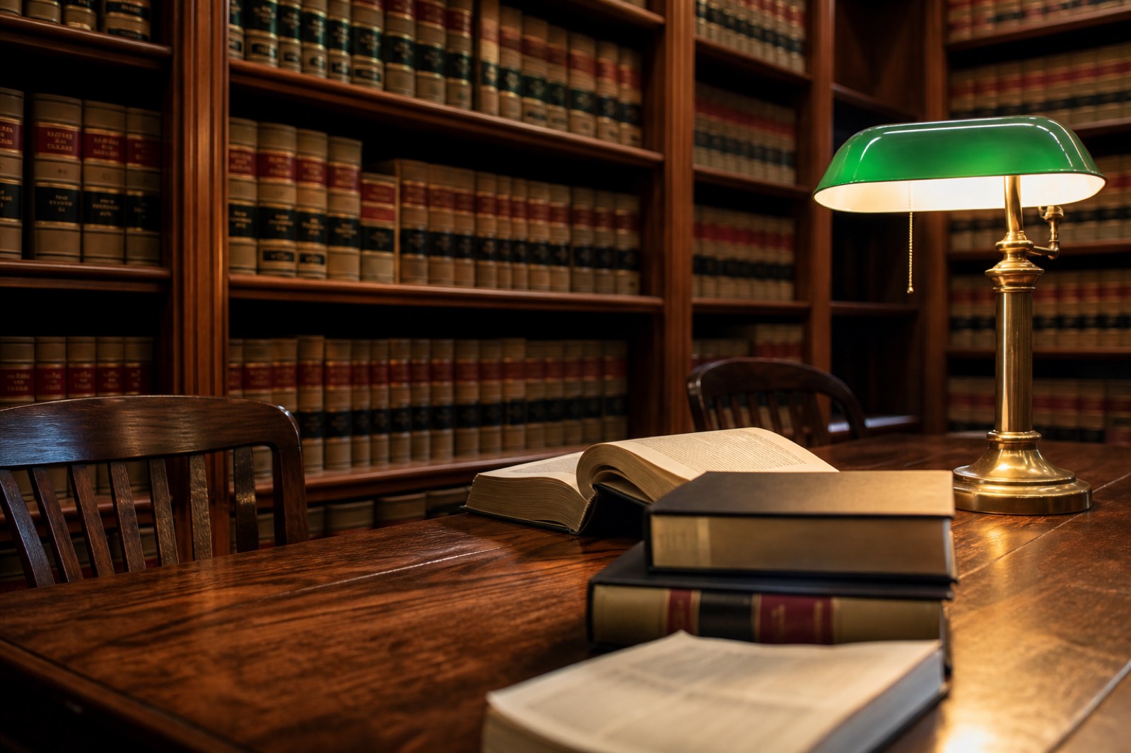 Law library with bound volumes, the legal bench behind New York M&A advisor services