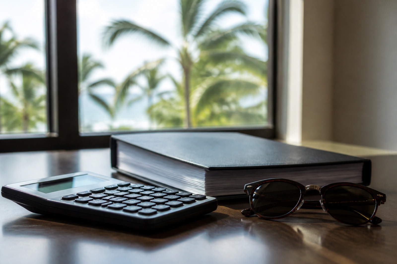 Valuation desk in a sunny office when you sell my business in Orlando