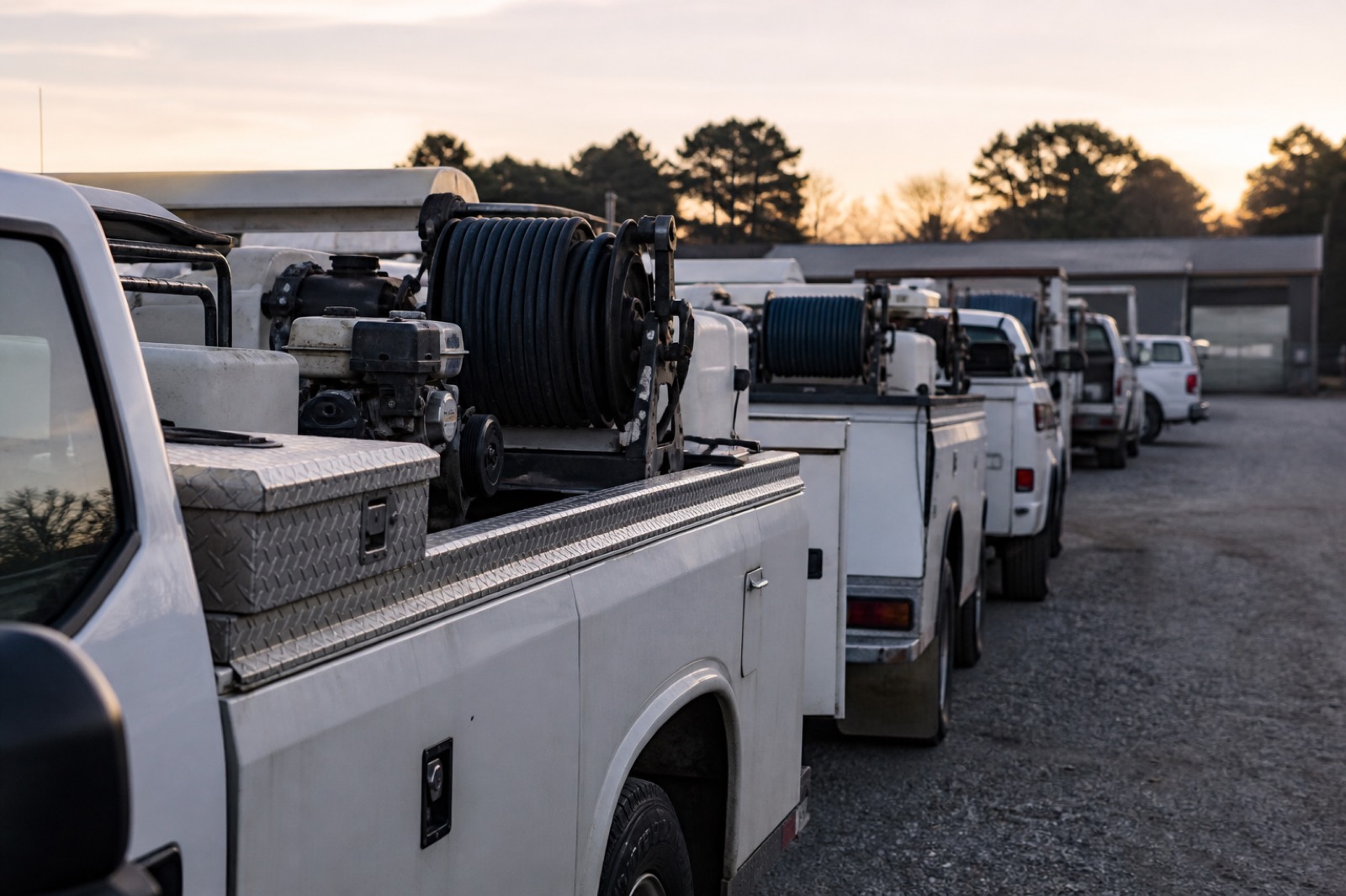 Pest control service truck fleet, a factor in pest control business valuation multiples