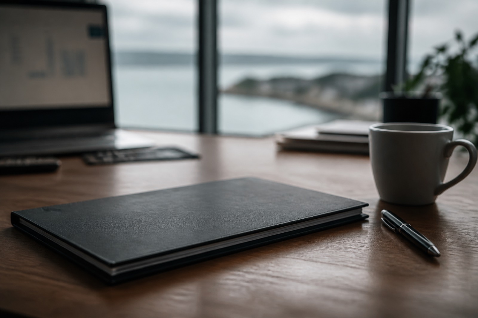 Listing agreement on a broker desk when selling a business in Portsmouth NH