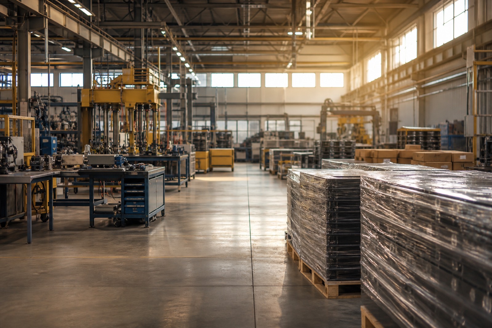 Manufacturing floor of the type buyers want when you sell my business in South Carolina