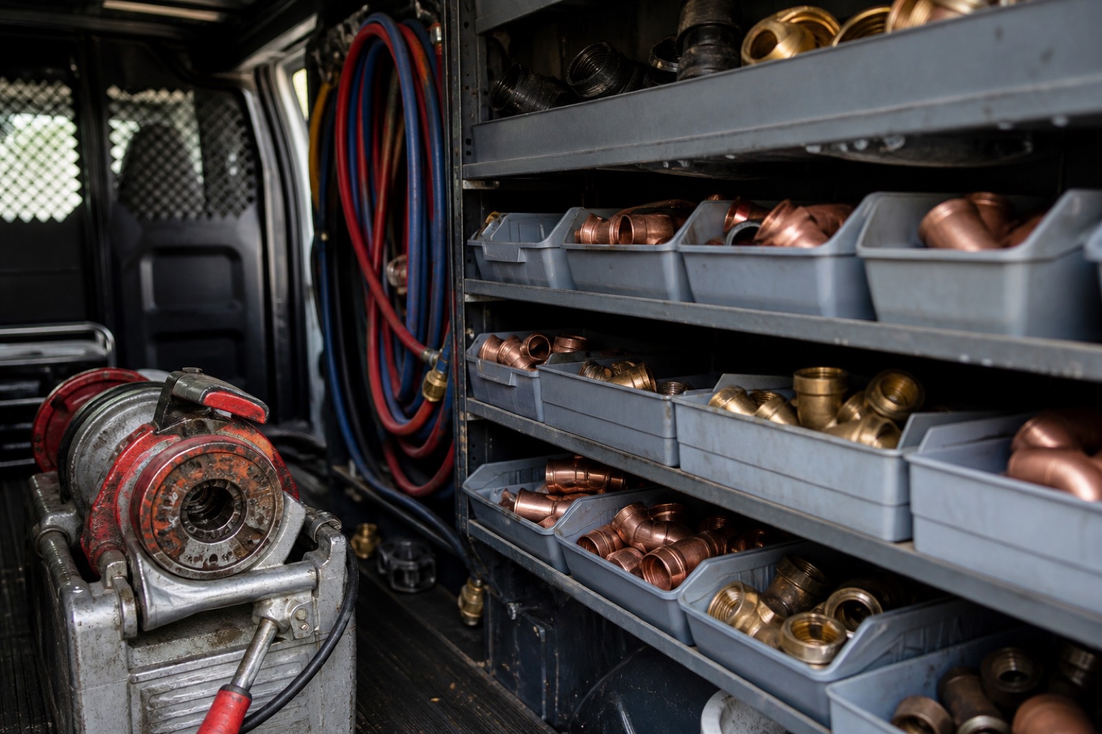 Plumbing van stock, a trade benchmark among SDE multiples by industry