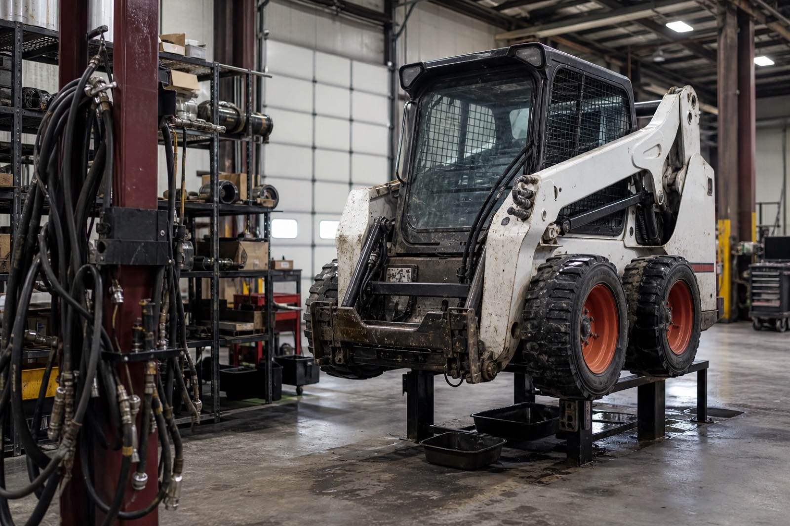 Rental equipment service bay improving value before you sell an equipment rental business