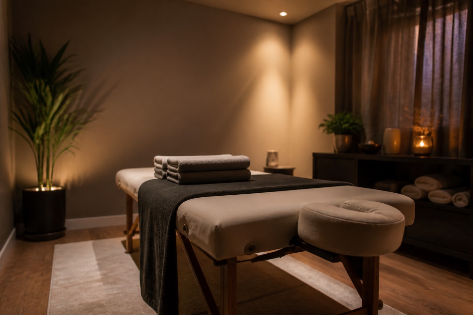 Massage studio room of the kind buyers acquire when you sell a massage business