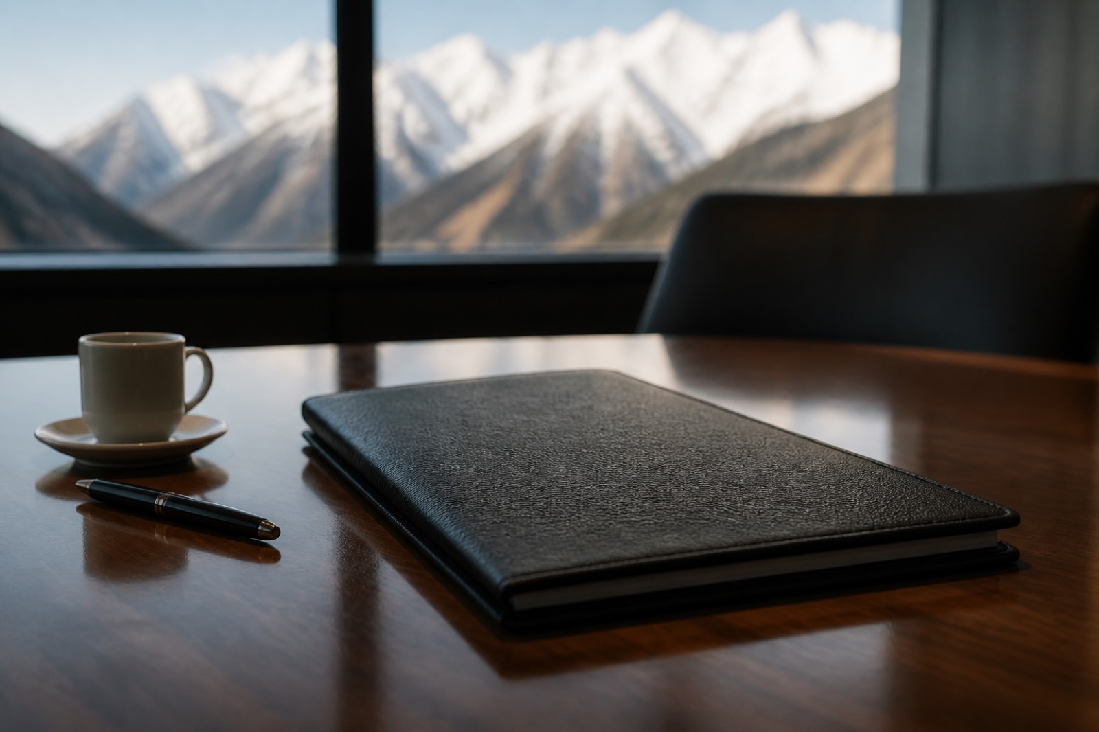 Investment memo on a table at a private equity firm in Switzerland and the DACH region