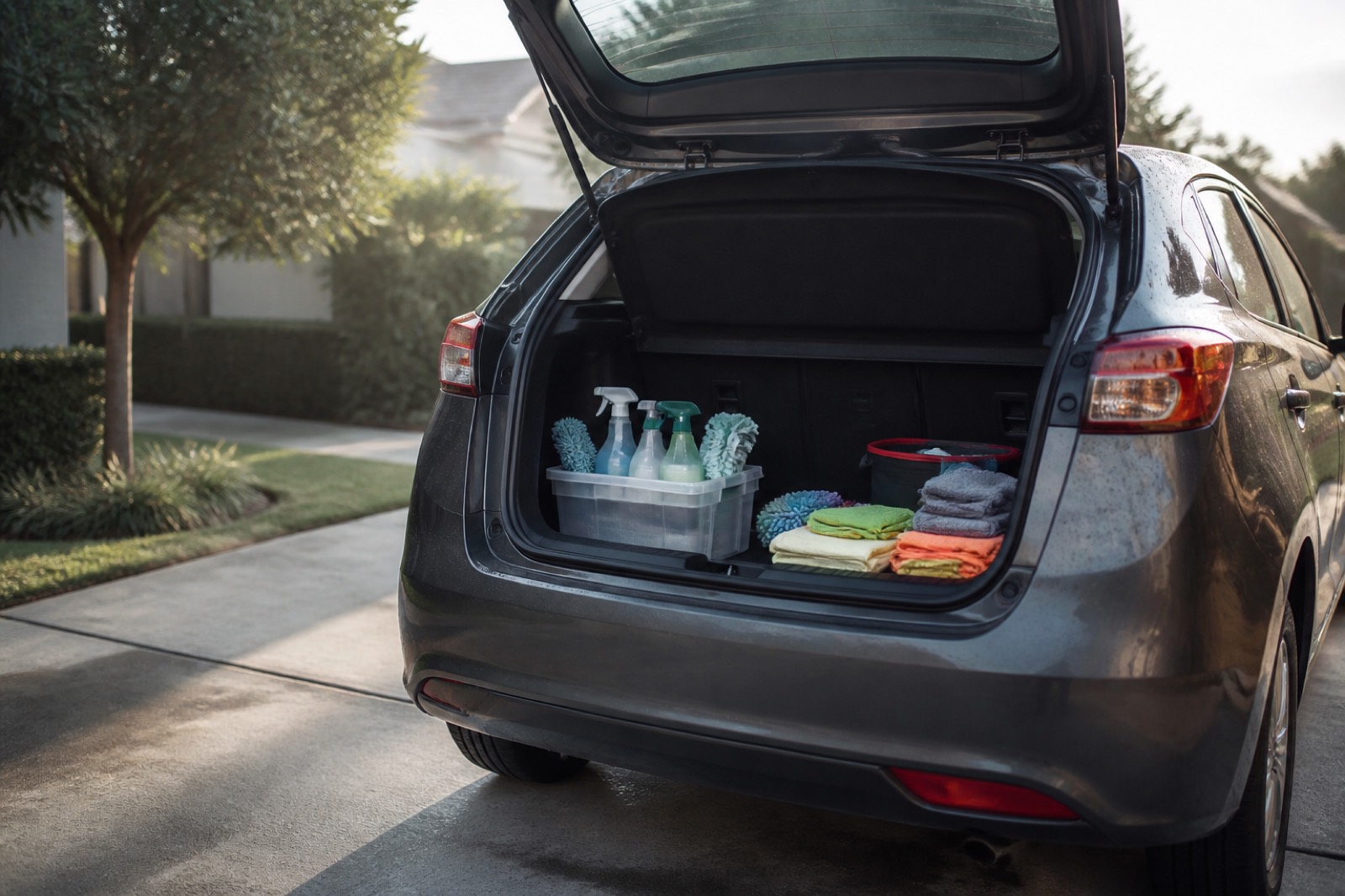 Car loaded with supplies for a side income franchise for sale under 10k